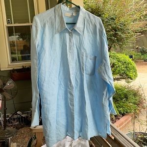 Liz Claiborne Linen Shirt Size 22